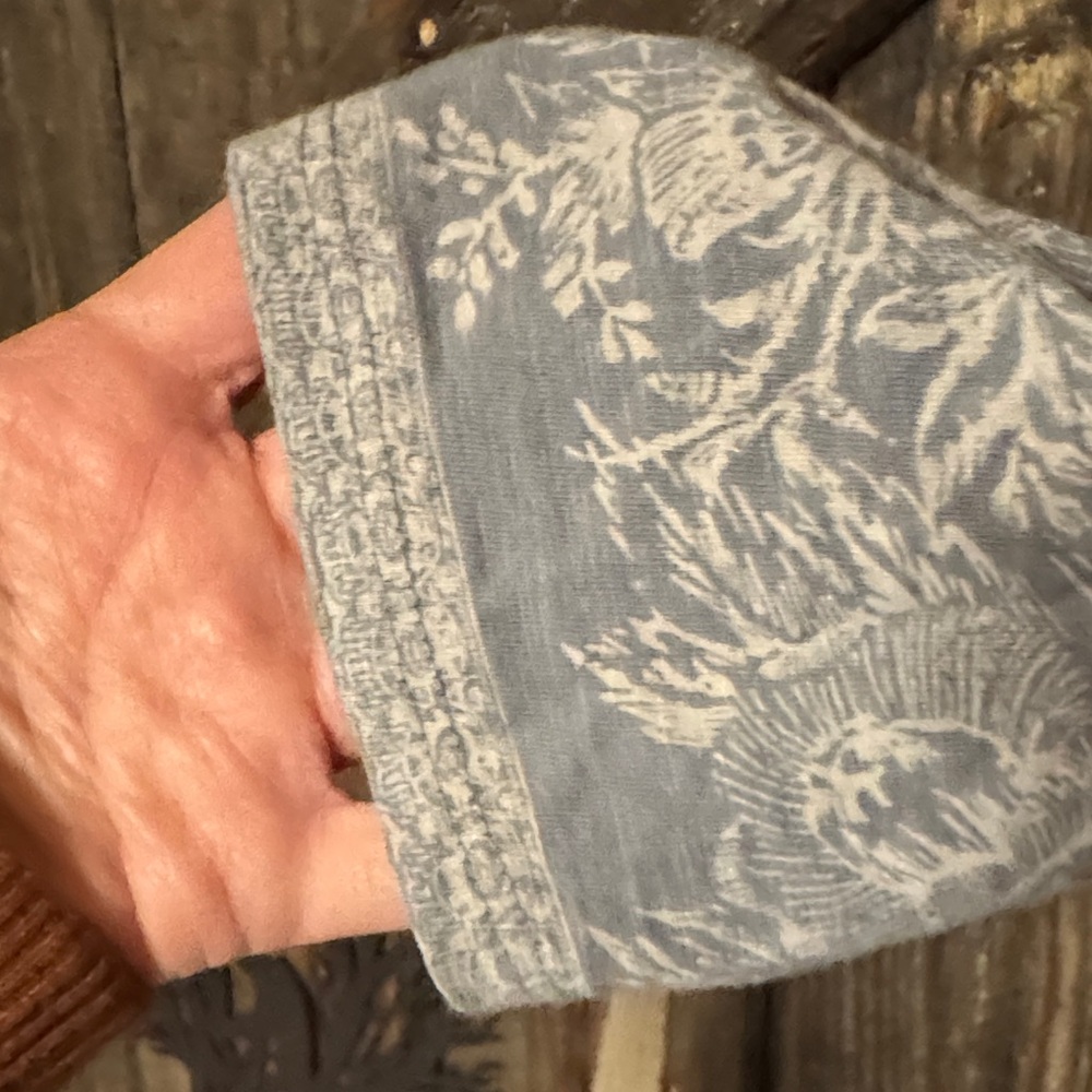 Lucky Brand Blue Floral Long Sleeve Top - Picture 3 of 4